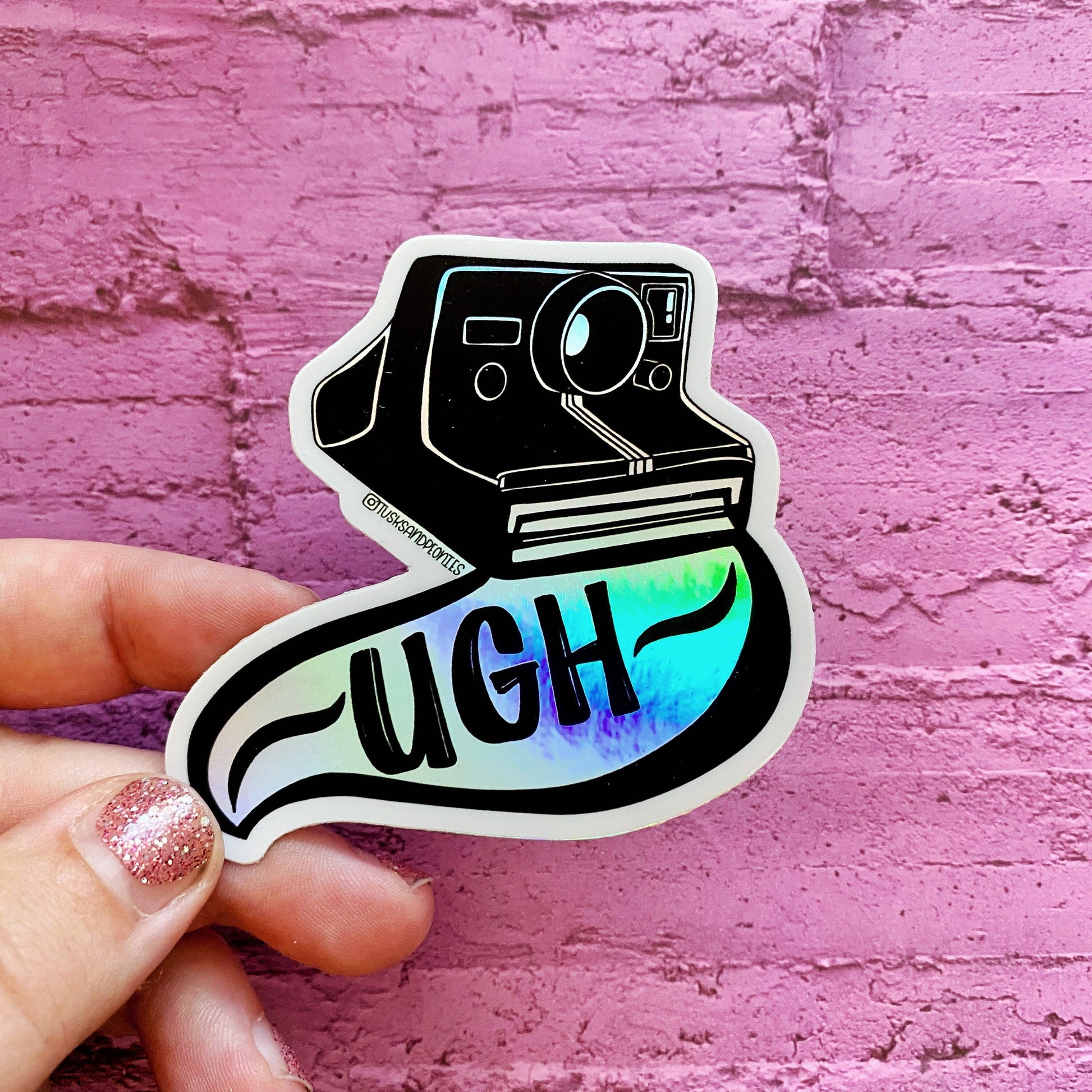 Ugh Polaroid Camera Holographic Sticker