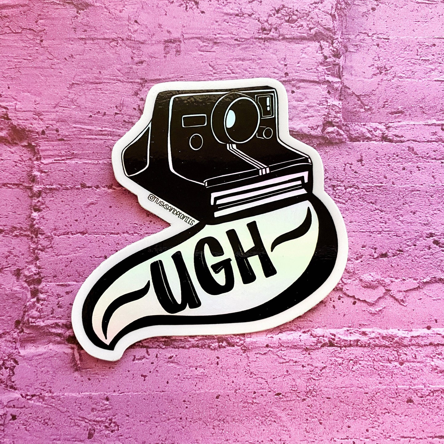 Ugh Polaroid Camera Holographic Sticker