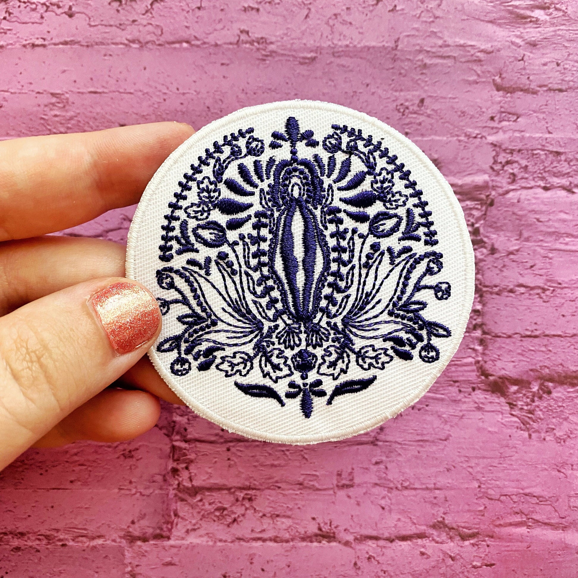 Scandinavian Folk Art Vulva Patch