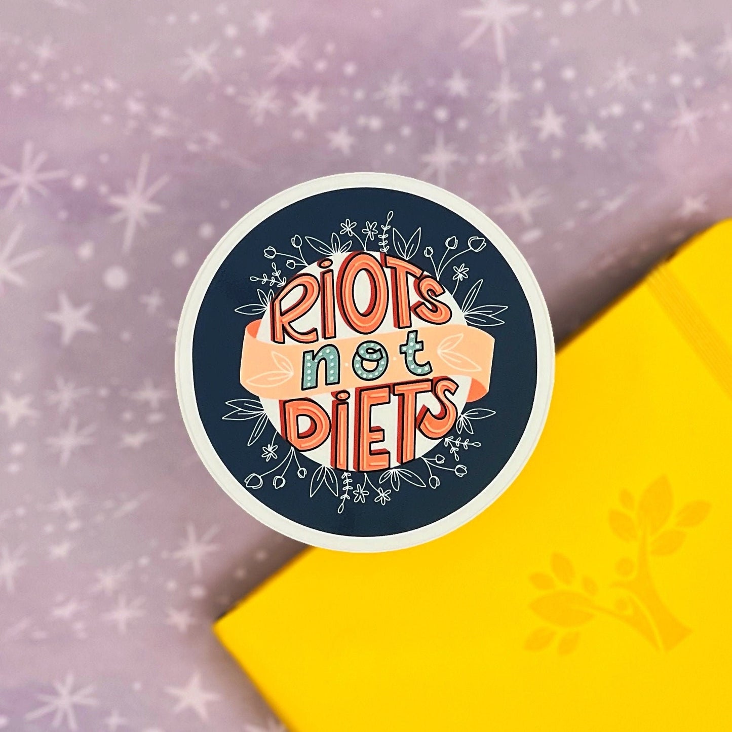 Riots Not Diets Matte Sticker