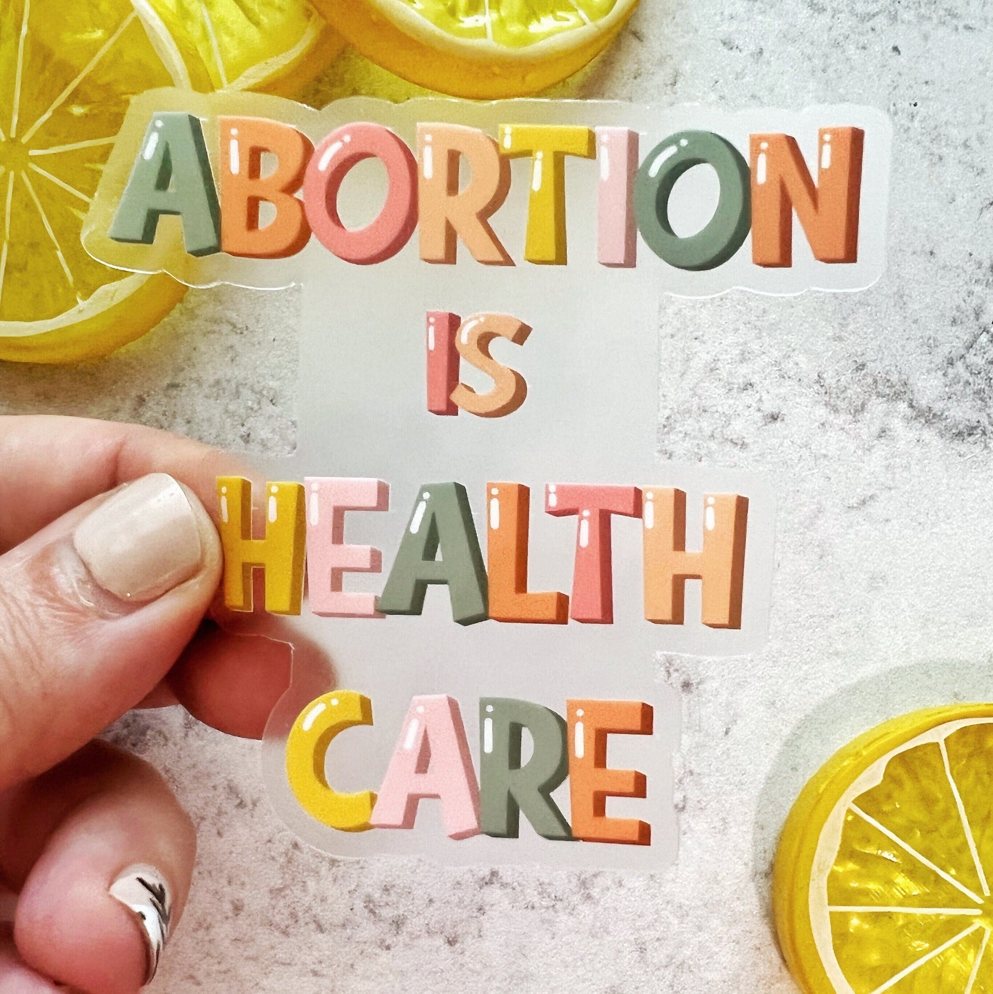 Clear Abortion is Health Care Sticker