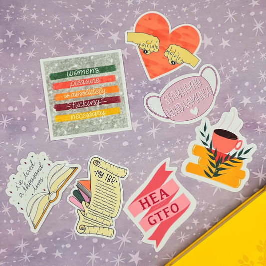 Romance Reader Sticker Pack