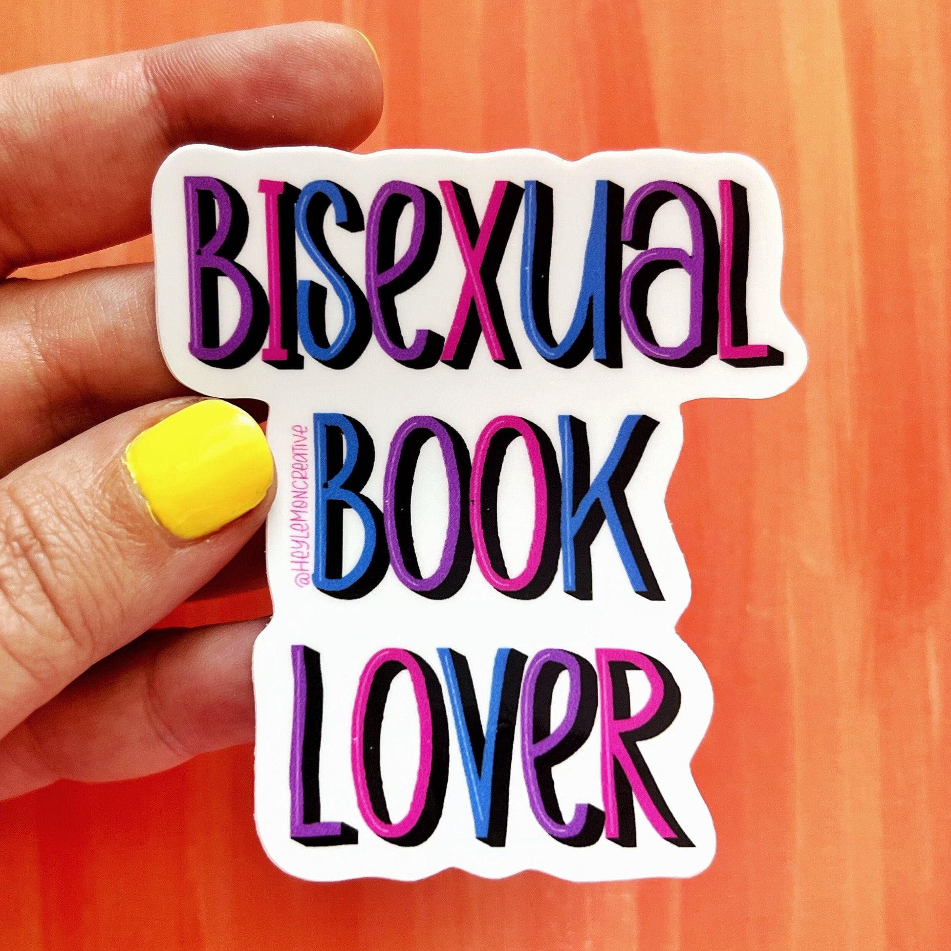 Bisexual Book Lover Matte Sticker