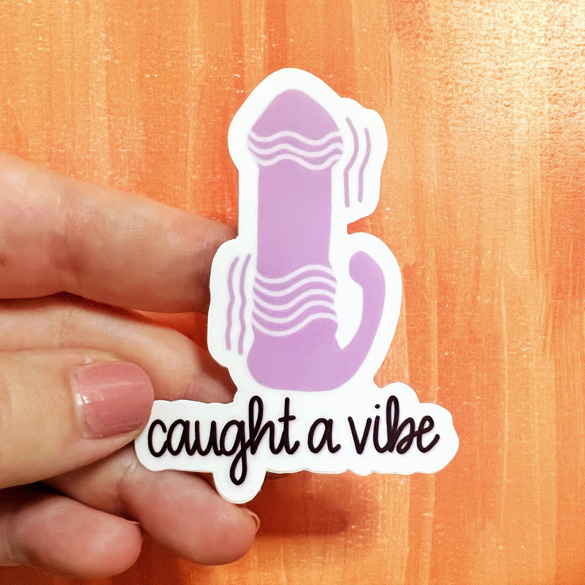 Caught A Vibe Matte Water Resistant Sticker