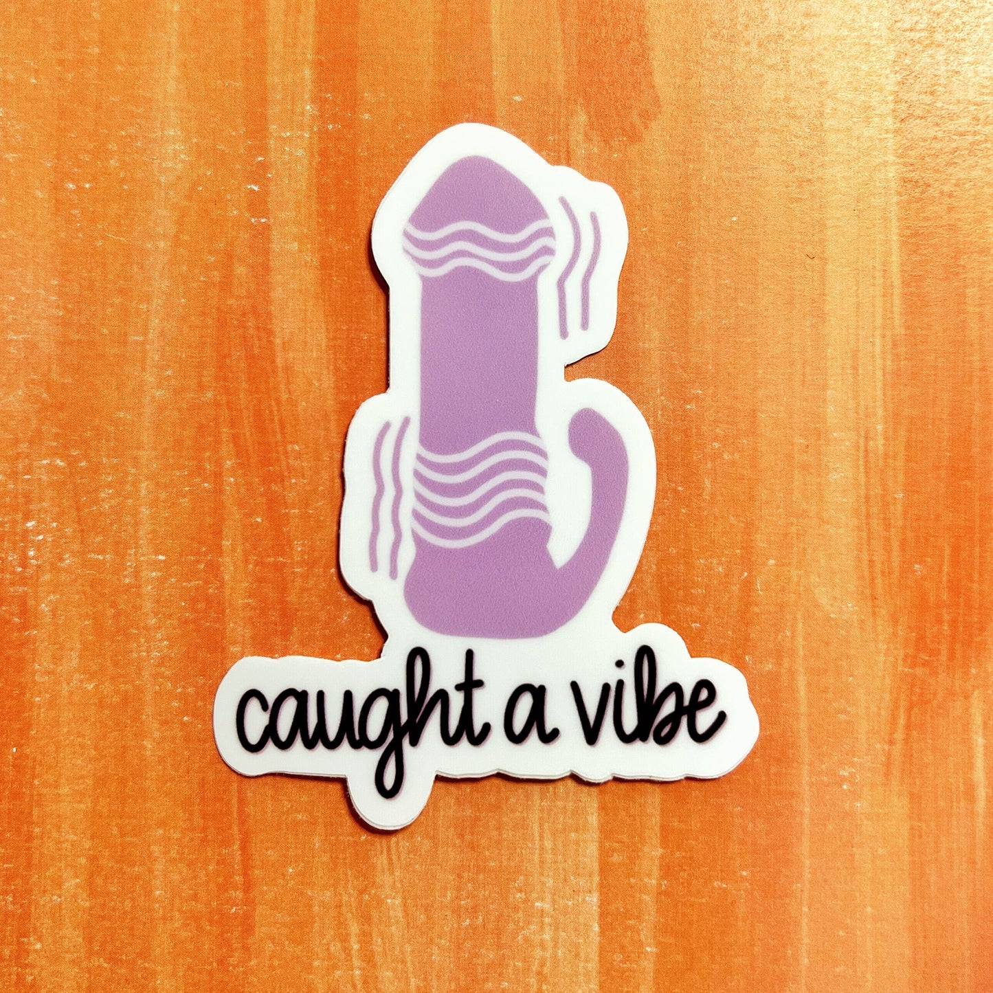 Caught A Vibe Matte Water Resistant Sticker