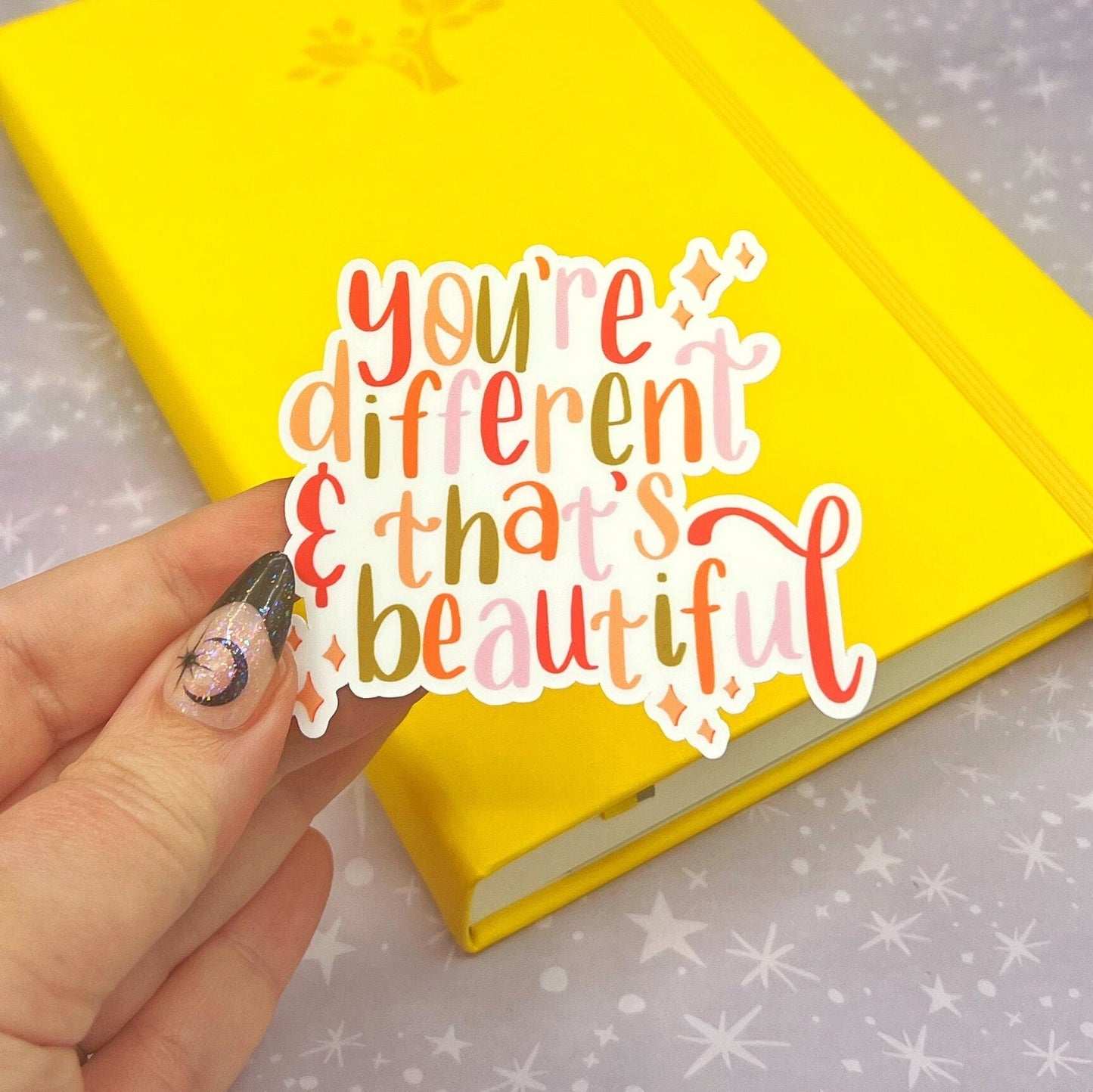 You&#39;re Different and That&#39;s Beautiful Matte Sticker