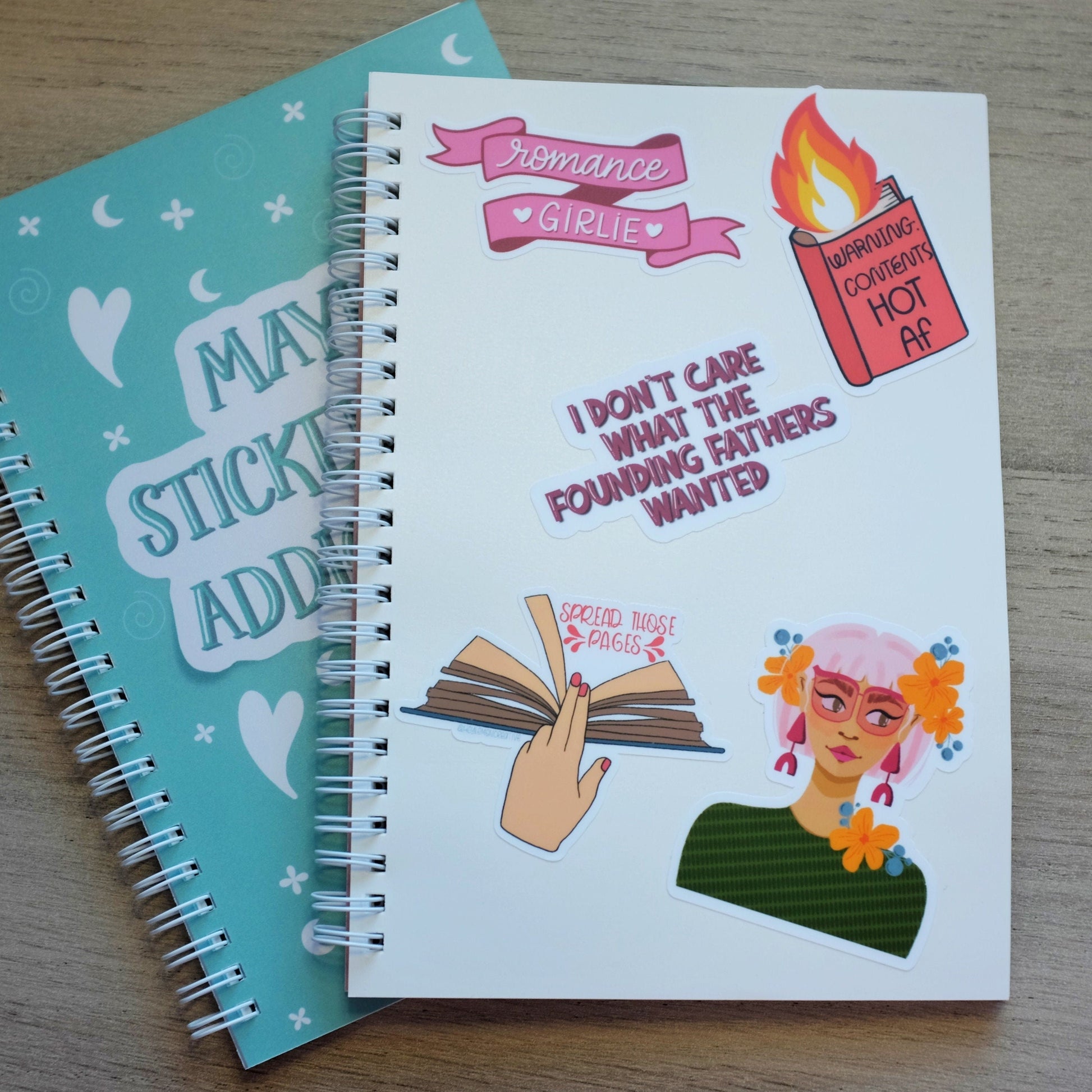 Maybe Stickers Are Addicted To Me Reusable Sticker Journal, Sticker Book for Sticker Collectors, Collage book for Sticker Lovers, for sister