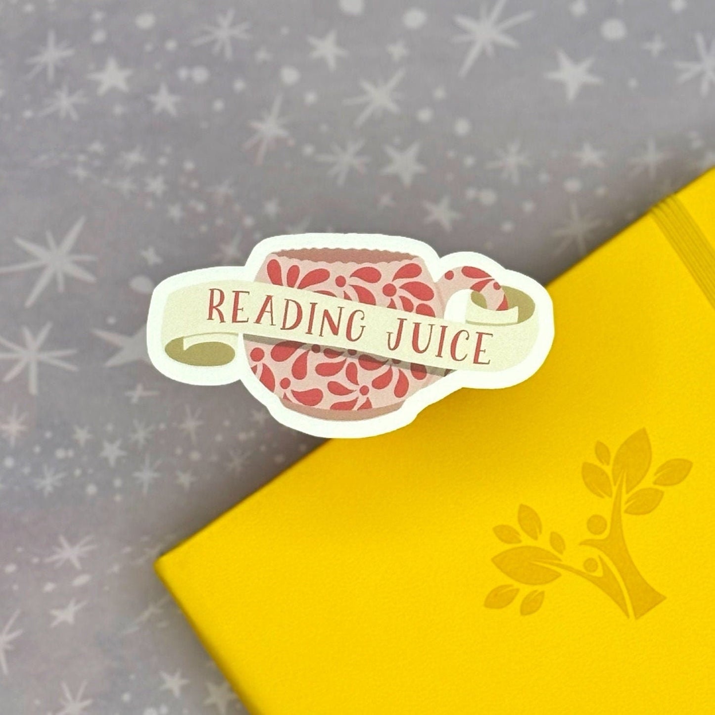 Reading Juice Matte Water Resistant Sticker