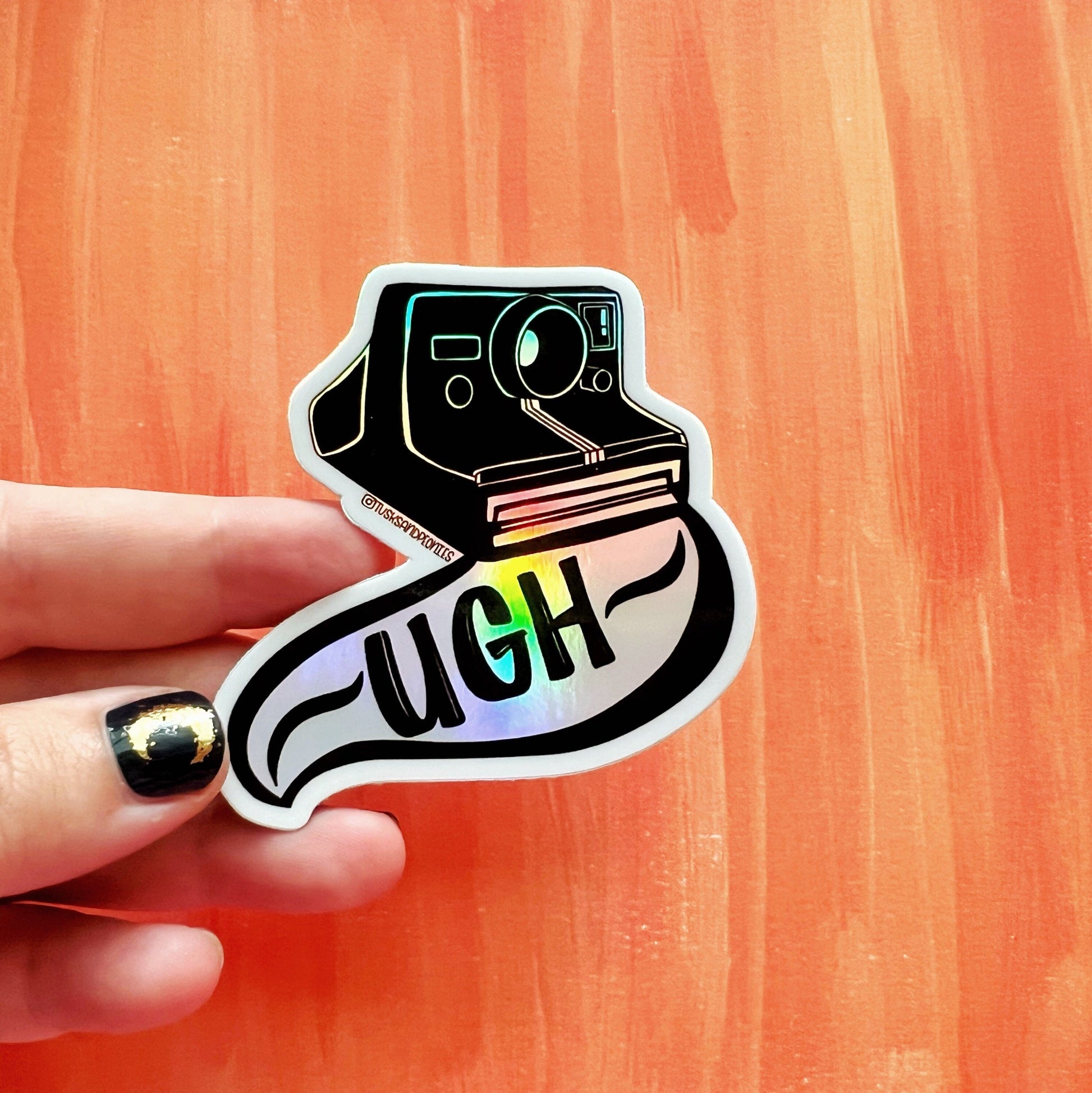 Ugh Polaroid Camera Holographic Sticker