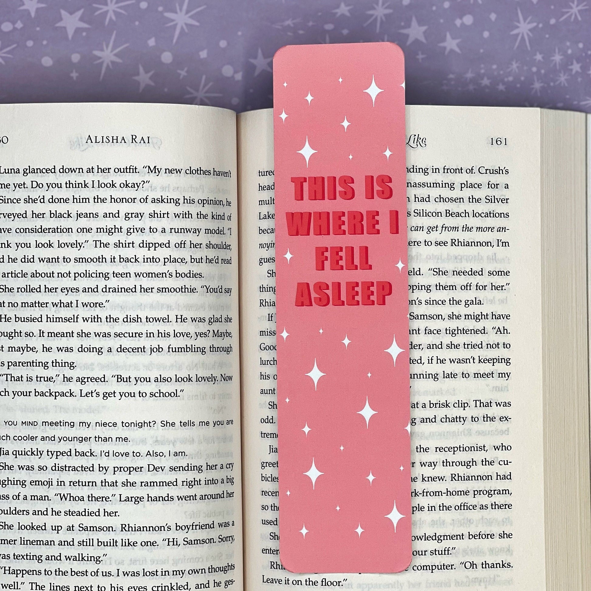 This Is Where I Fell Asleep Coated Matte Bookmark