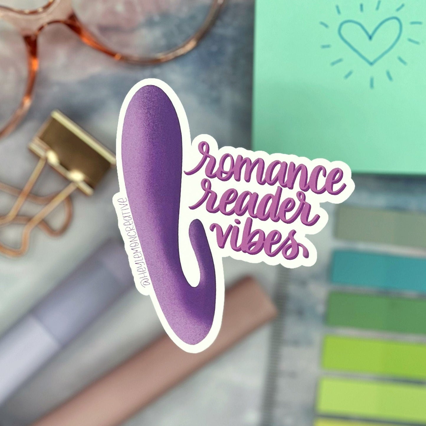 Romance Reader Vibes Matte Sticker