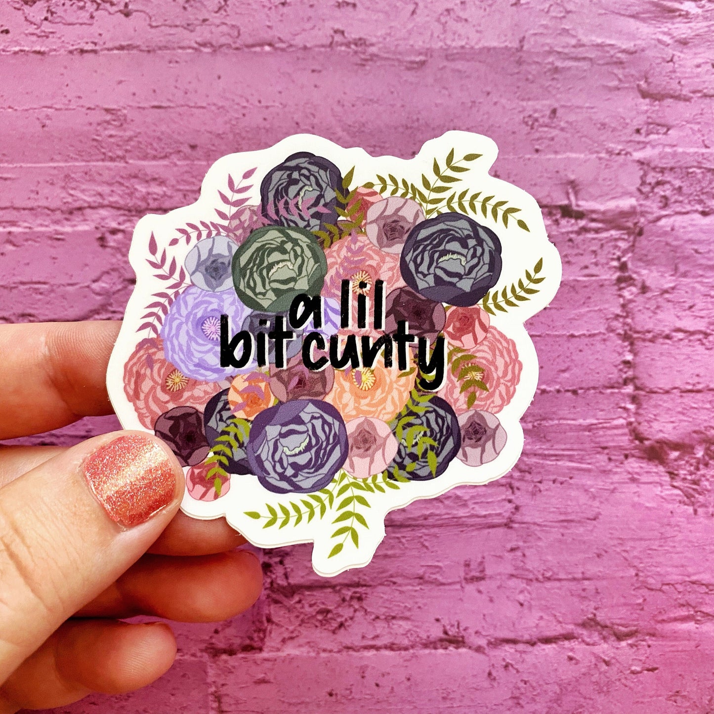 Cunty Floral Sticker