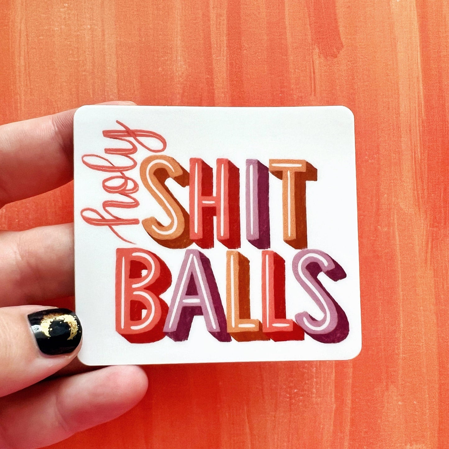 Holy Shitballs Stickers for Hydroflask