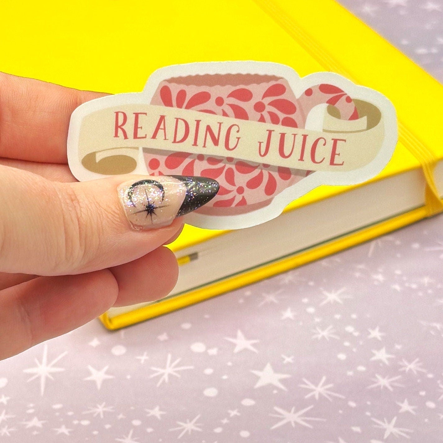 Reading Juice Matte Water Resistant Sticker