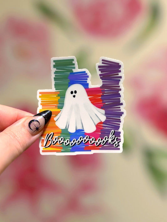 Books Ghost Matte Sticker