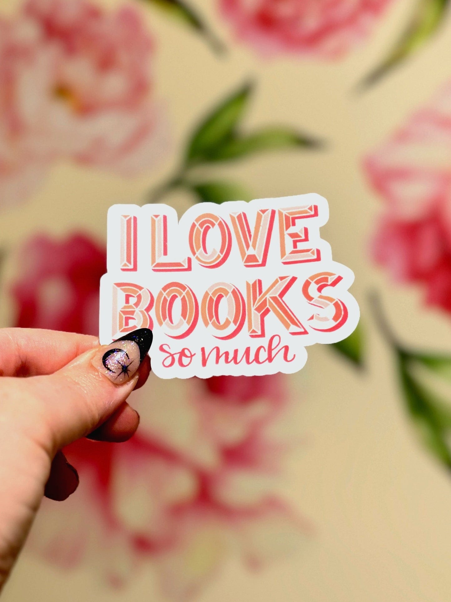 I Love Books So Much Matte Vinyl Sticker