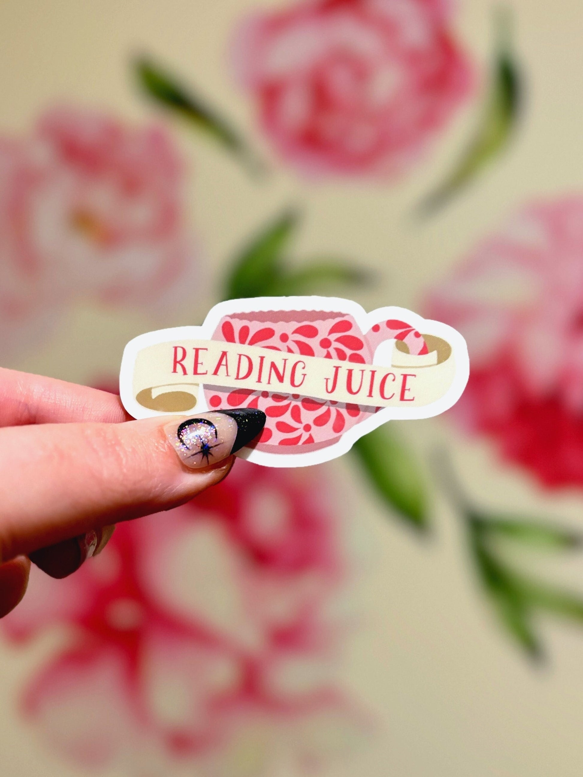 Reading Juice Matte Water Resistant Sticker