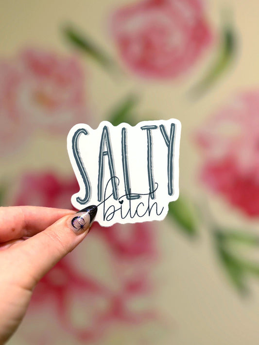 Salty Bitch Matte Water Resistant Sticker