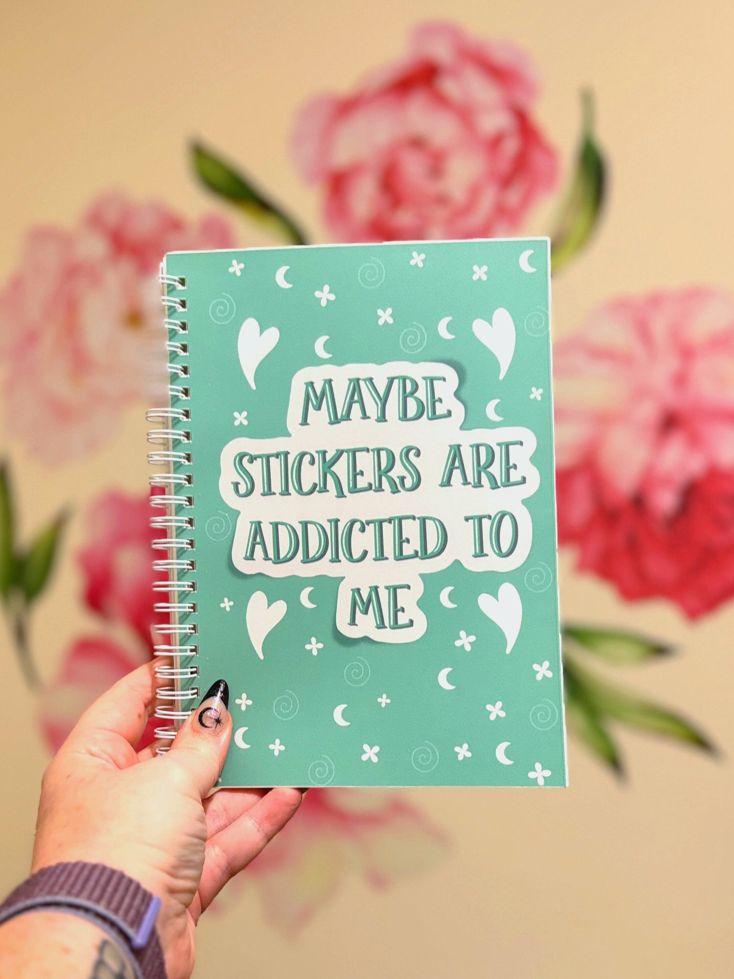 Maybe Stickers Are Addicted To Me Reusable Sticker Book