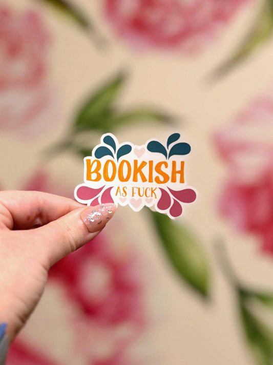 Bookish AF Vinyl Sticker for Book Lovers