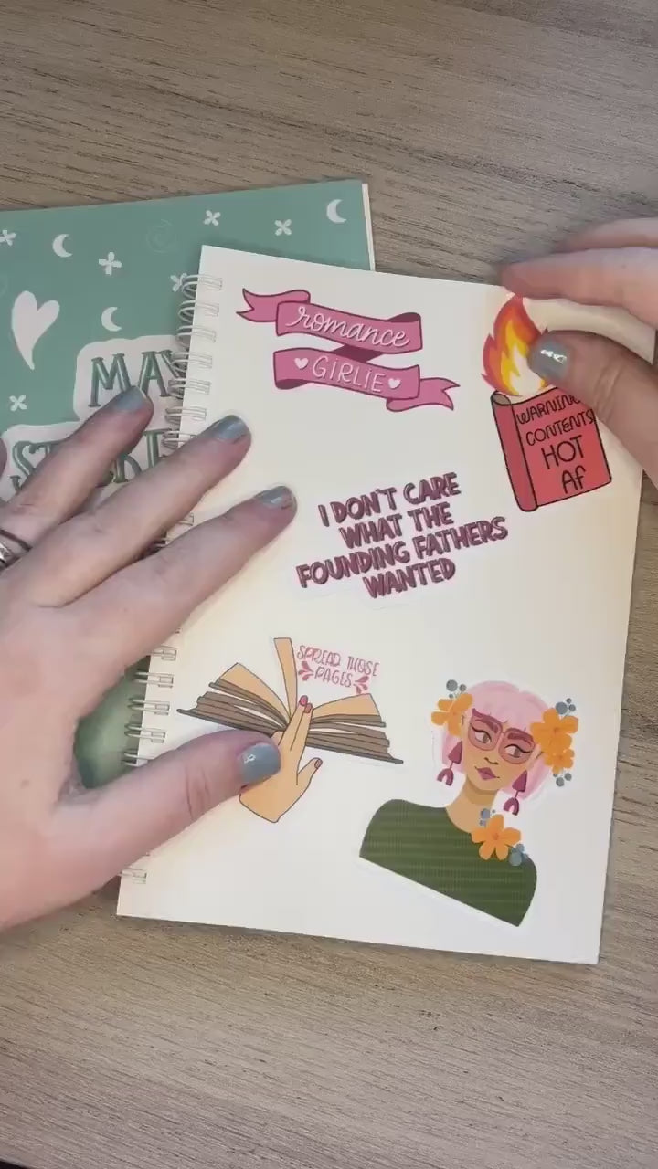 Maybe Stickers Are Addicted To Me Reusable Sticker Journal