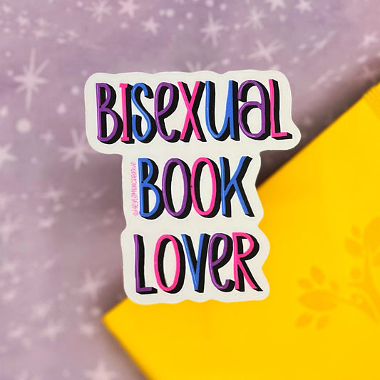 Bisexual Book Lover Matte Sticker