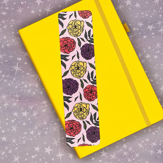 Floral Hand Drawn Coated Matte Bookmark