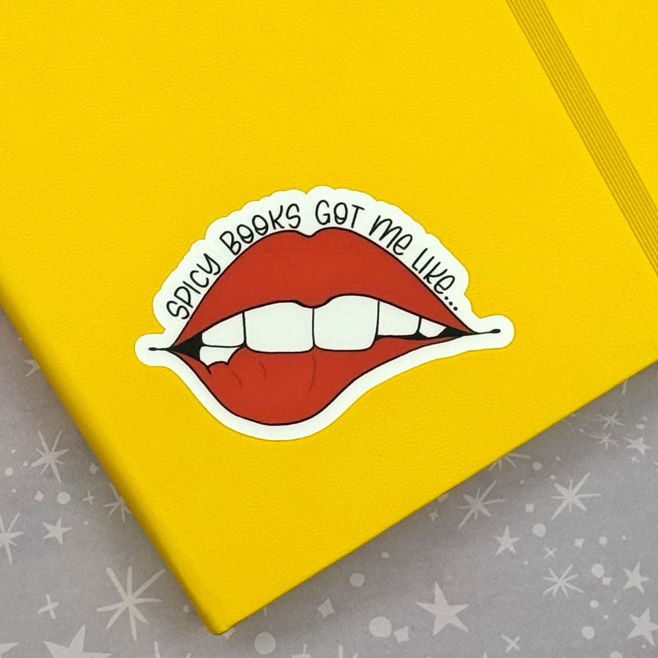 Spicy Books Got Me Like... Matte Water Resistant Sticker