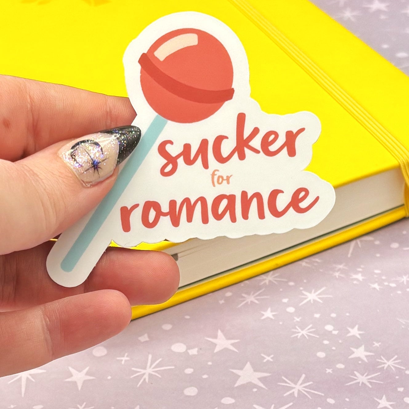 Sucker for Romance Matte Water Resistant Sticker