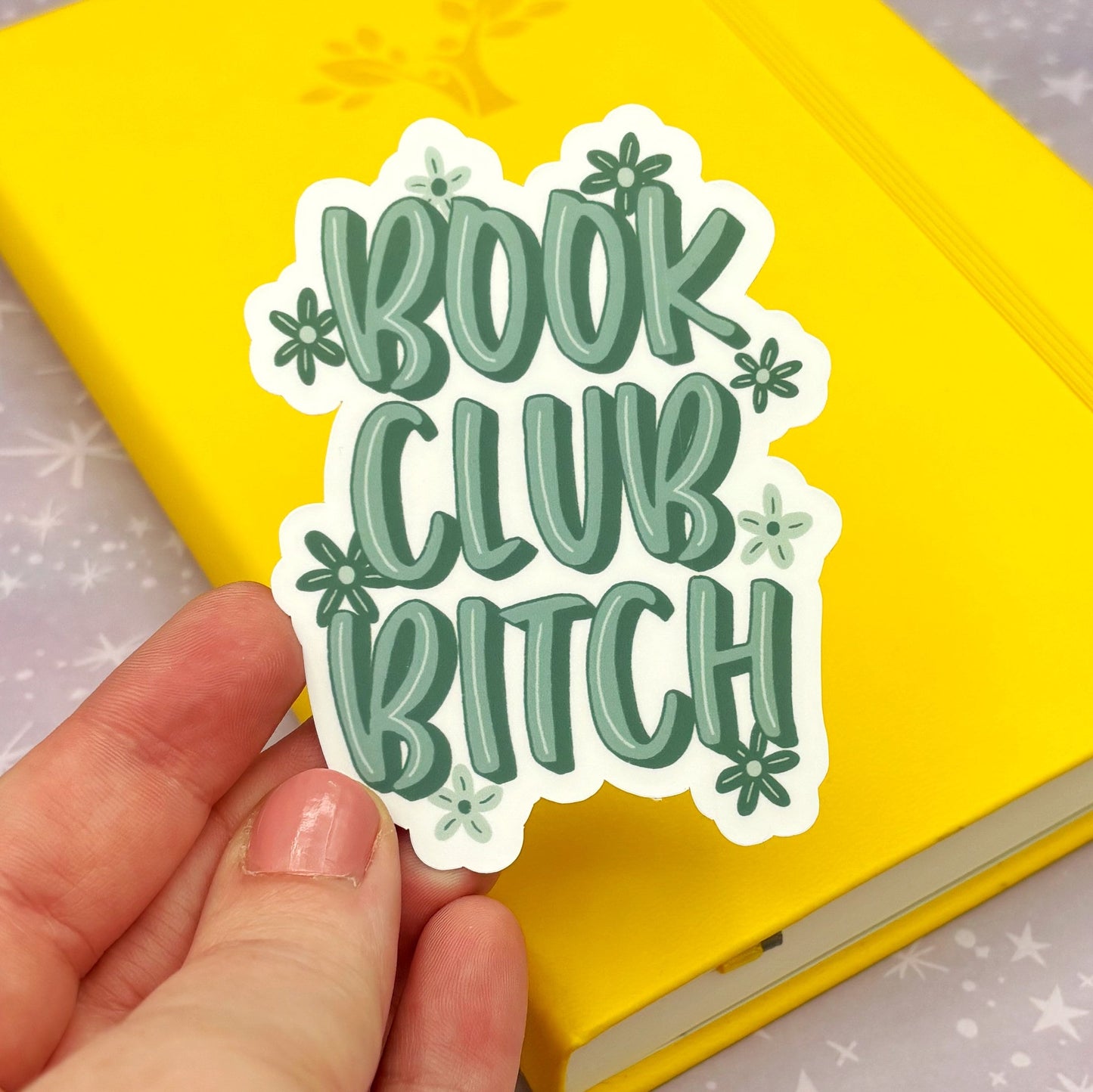 Book Club Bitch Matte Water Resistant Sticker