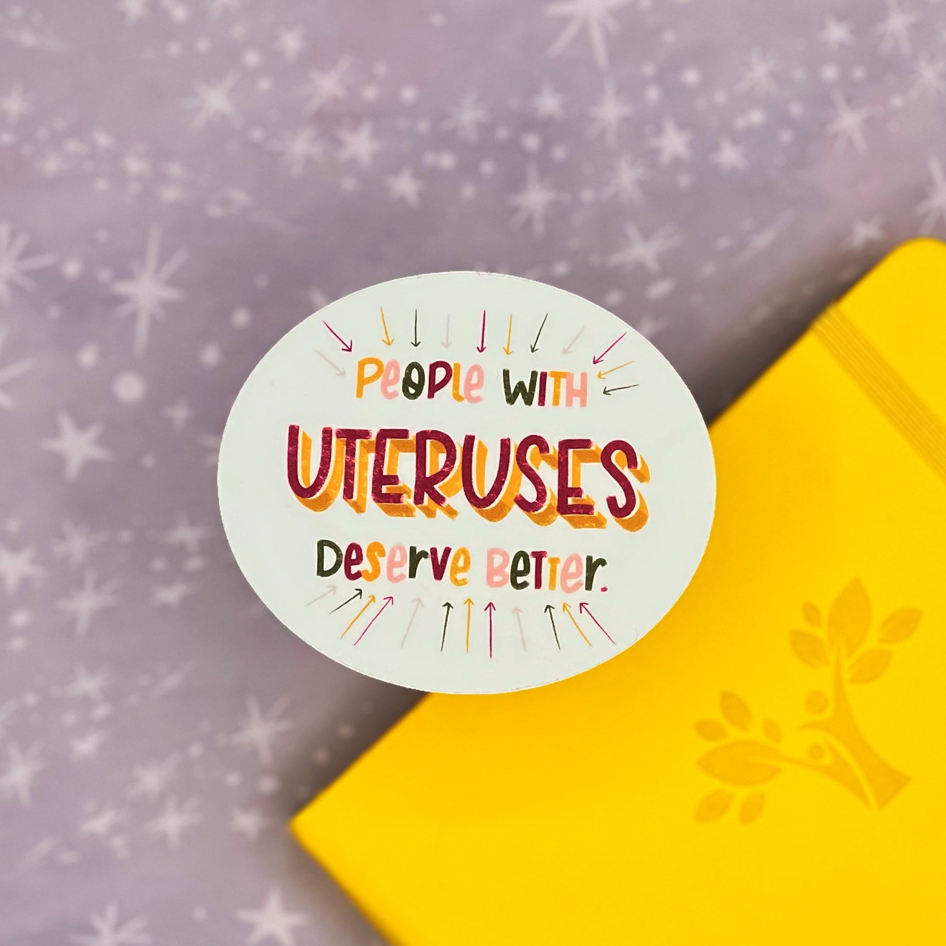 People with Uteruses Deserve Better Matte Water Resistant Sticker